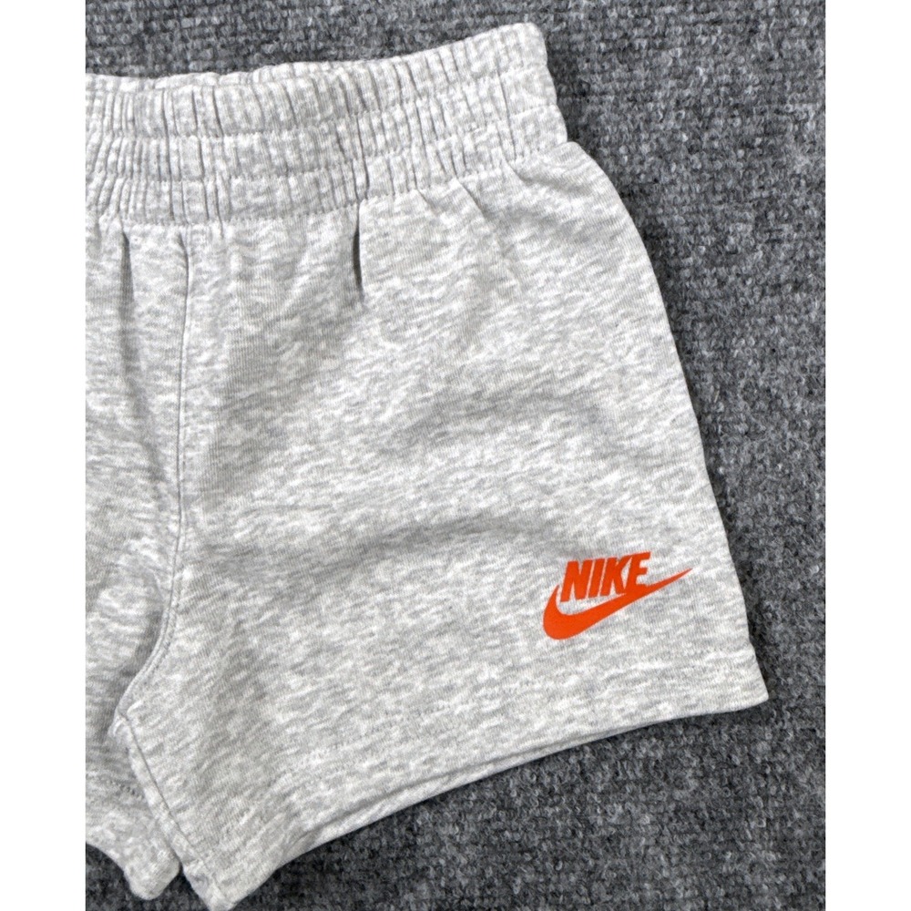Nike Toddler 2PC Set T-Shirt Shorts White Orange Gray 2T NWT - Picture 7 of 10
